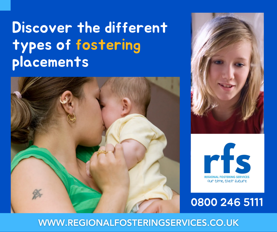 An advertisement for rfs shows a woman holding a baby