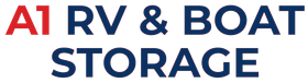 A1 RV & Boat Storage logo with red "A1" and blue text.