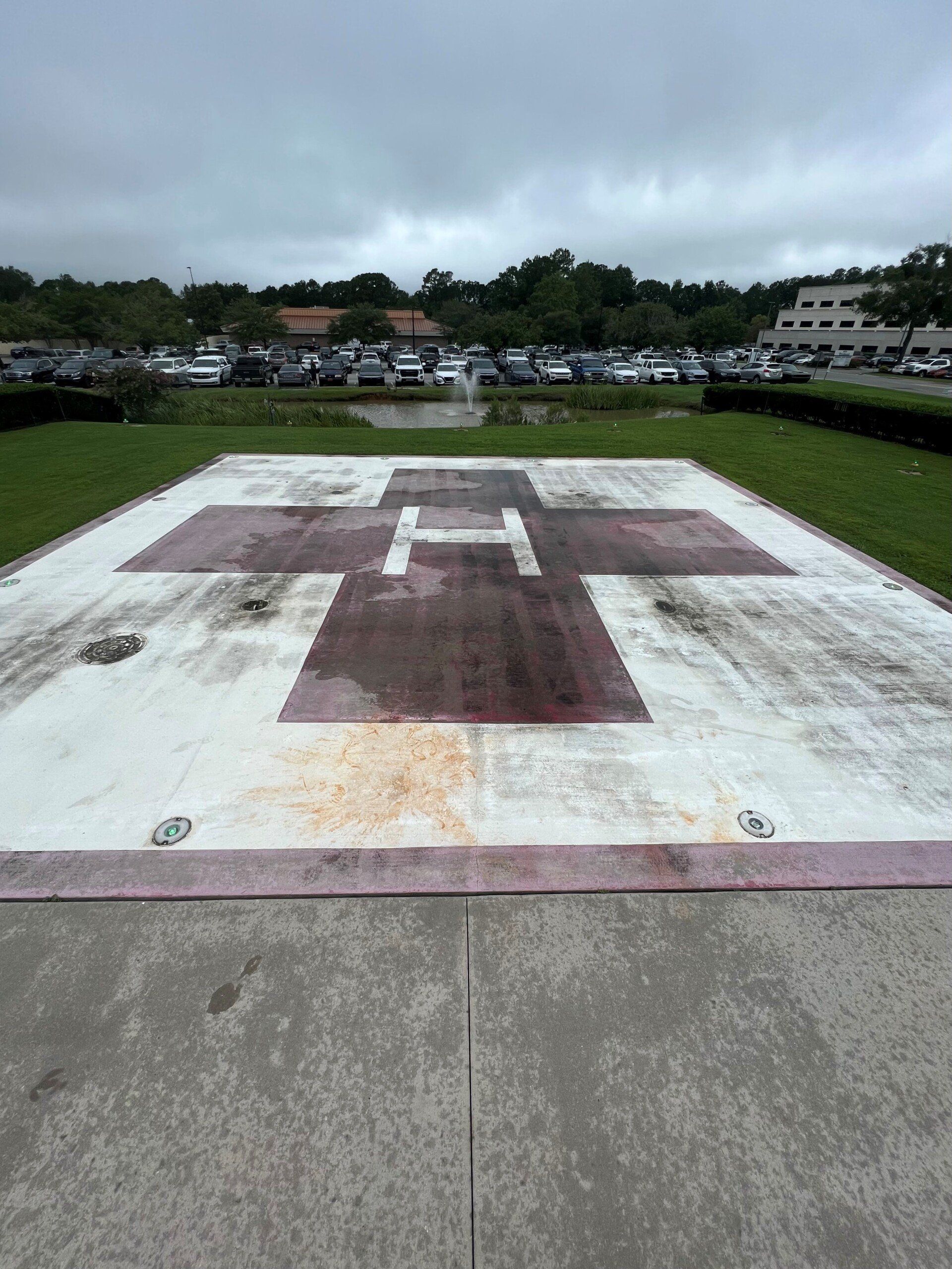 Helipad with large 