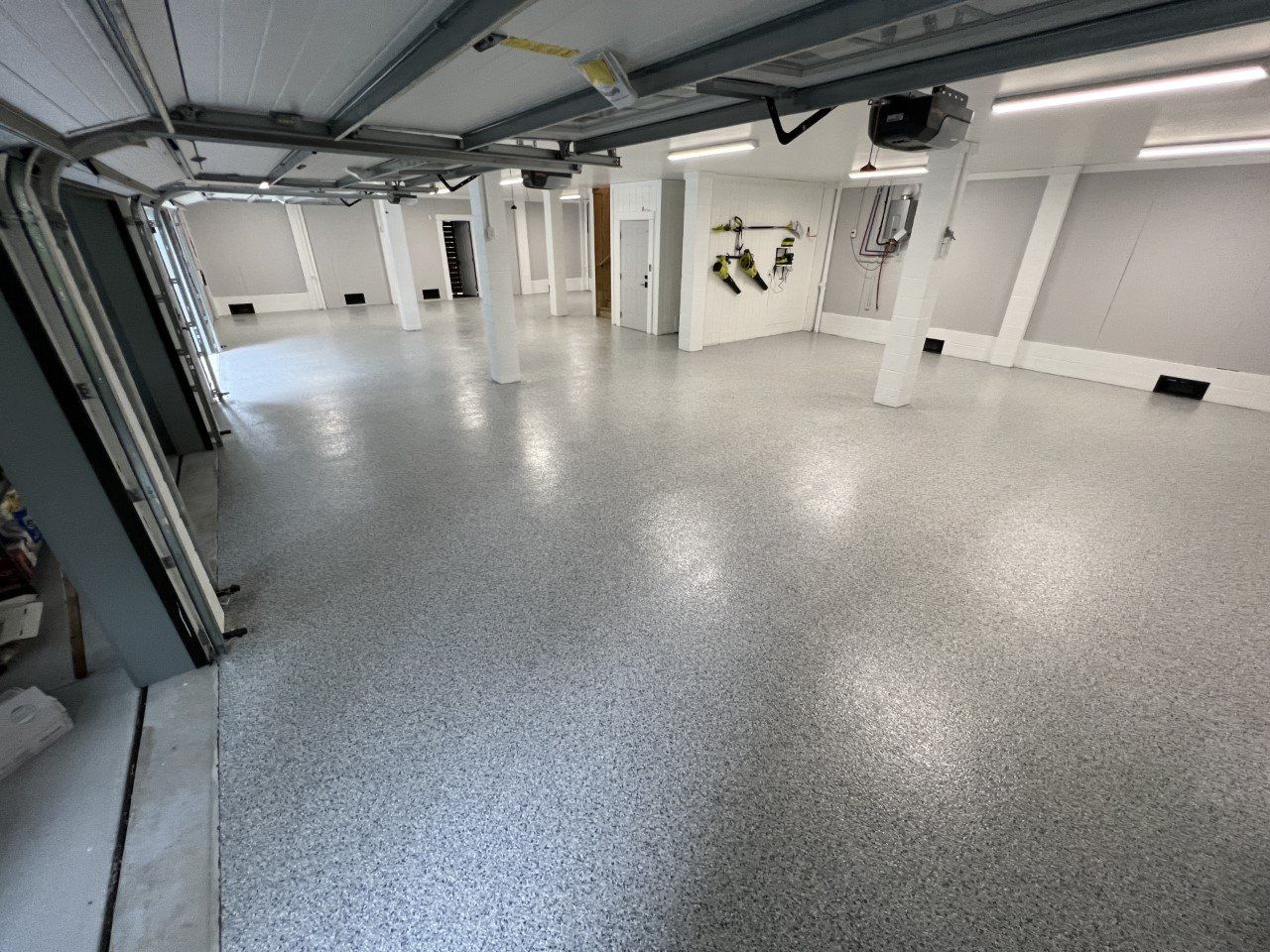 Garage Gray Flooring — in Charleston, SC — Lowcountry Surface Coatings