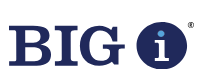 BIGi logo with navy blue text and a blue circle containing a white “i”