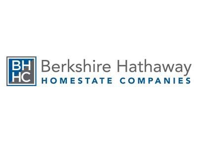 The berkshire hathaway homestate companies logo is on a white background.