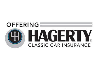The logo for hagerty classic car insurance is shown on a white background.