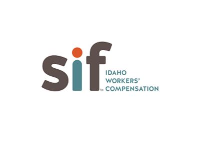 The logo for idaho workers compensation is on a white background.