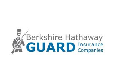 Berkshire Hathaway GUARD Insurance Companies logo in gray and blue on a white background