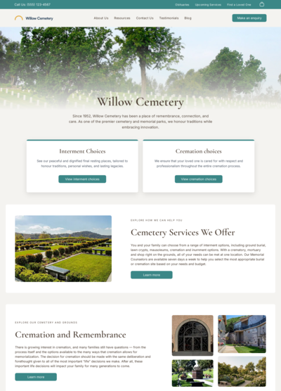 Template 9 (Cemetery) preview