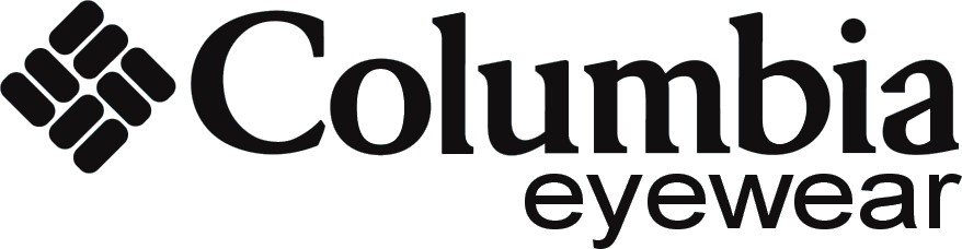 The logo for columbia eyewear is black and white on a white background.