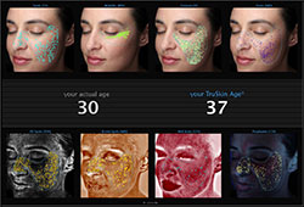 A woman 's face is shown in different stages of aging