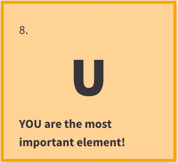 YOU icon that looks like a periodic element.