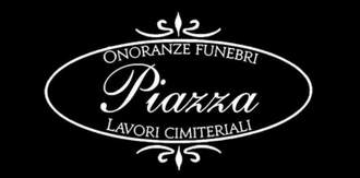 White logo on black background: 
