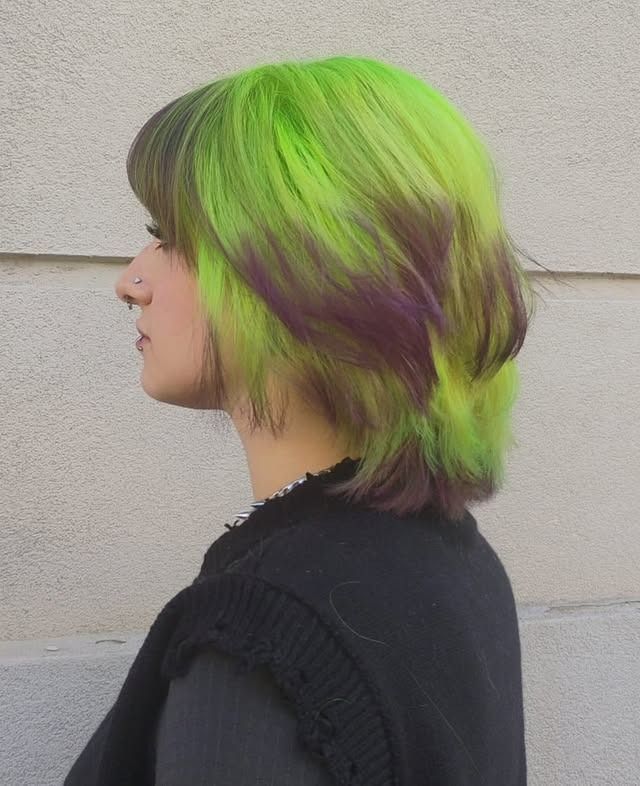Tinta capelli bicolor castano e neor