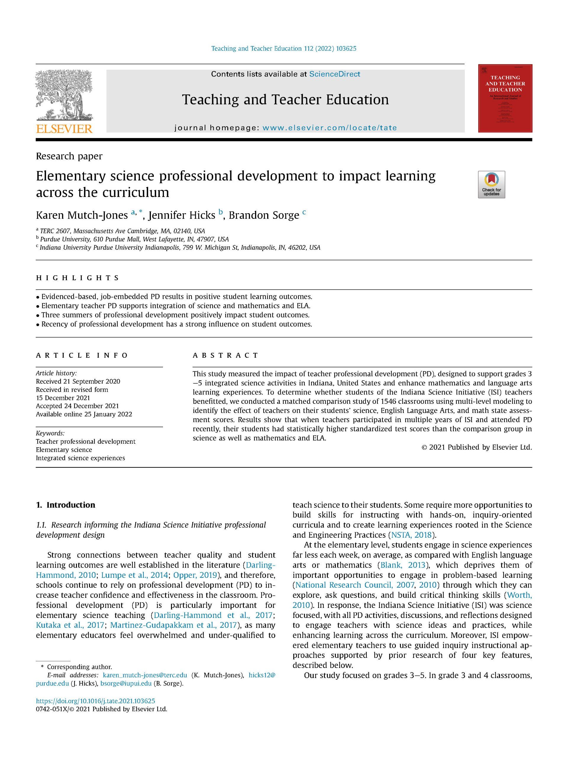 thumbnail of the published study