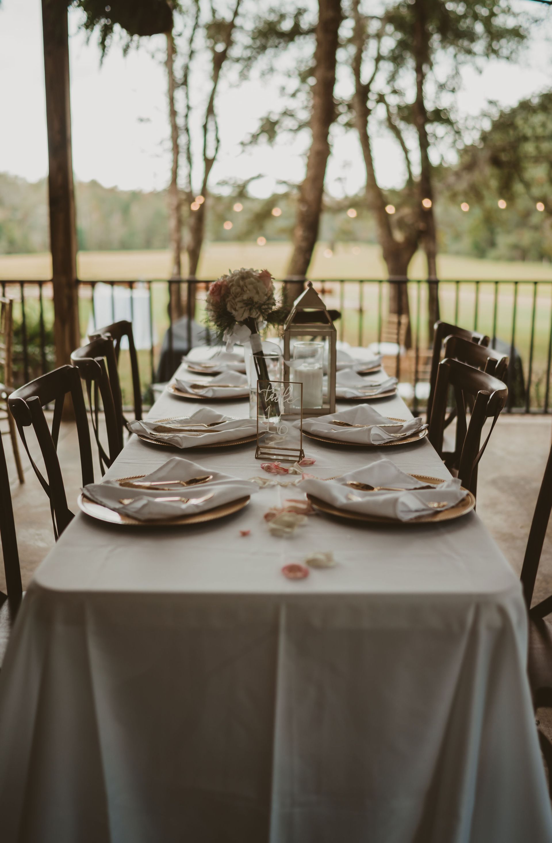 outdoor wedding at live oak plantation