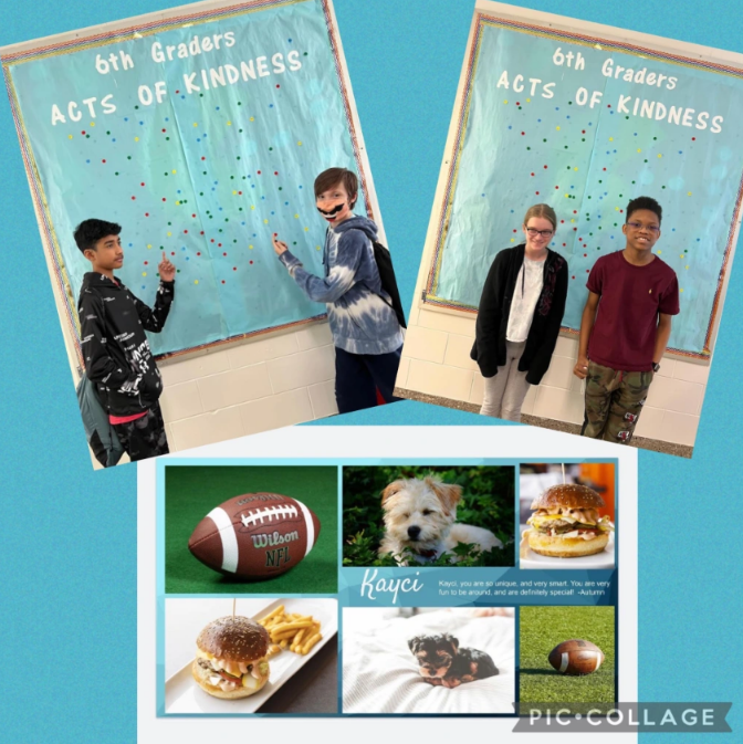 6th Grade Acts of Kindness