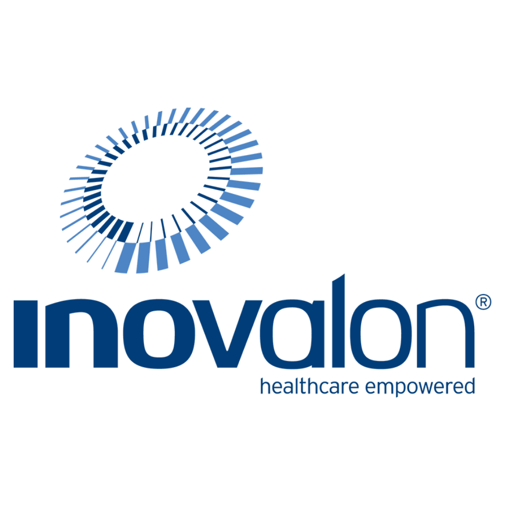 Inovalon logo with blue circular emblem and lowercase wordmark, “healthcare empowered” tagline below