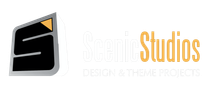 Logotipo de MSA Studios con un icono estilizado en negro, gris y naranja, y texto naranja sobre un fondo blanco