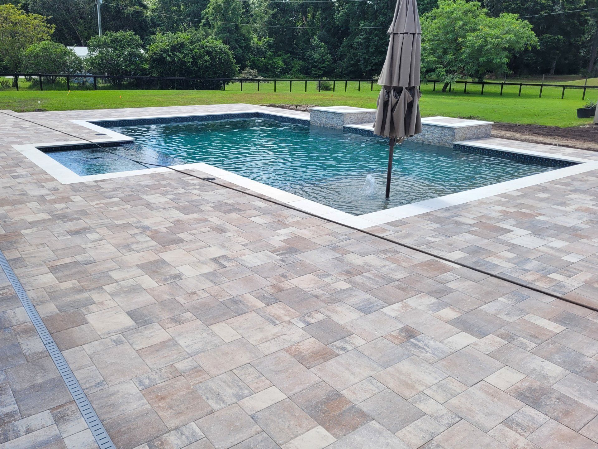 Brick Paver Sealing before