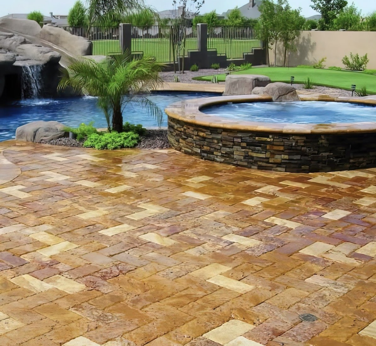 travertine pool and patio sealing