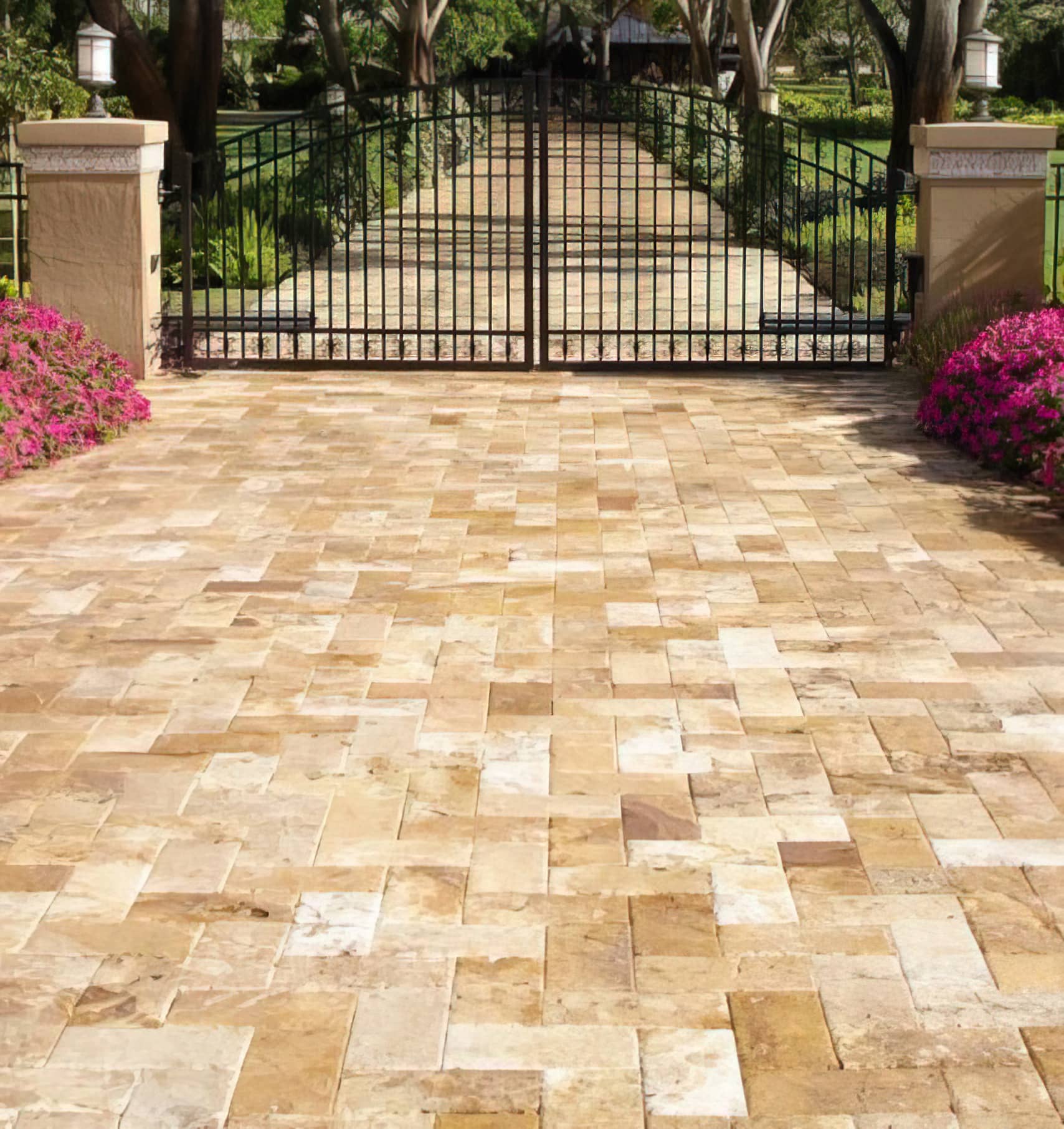 travertine driveway sealing