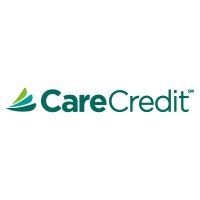 CareCredit logo in teal and green on a white background
