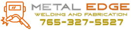 A logo for Metal Edge Welding & Fabrication with a phone number.