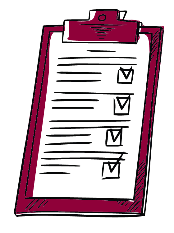Person filling out paperwork