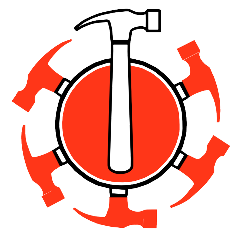 A black and white logo for daniel joseph contracting fine carpentry