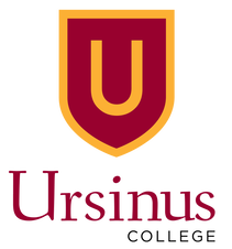 The Ursinus College logo featuring a maroon shield with a gold letter U above the text Ursinus College.