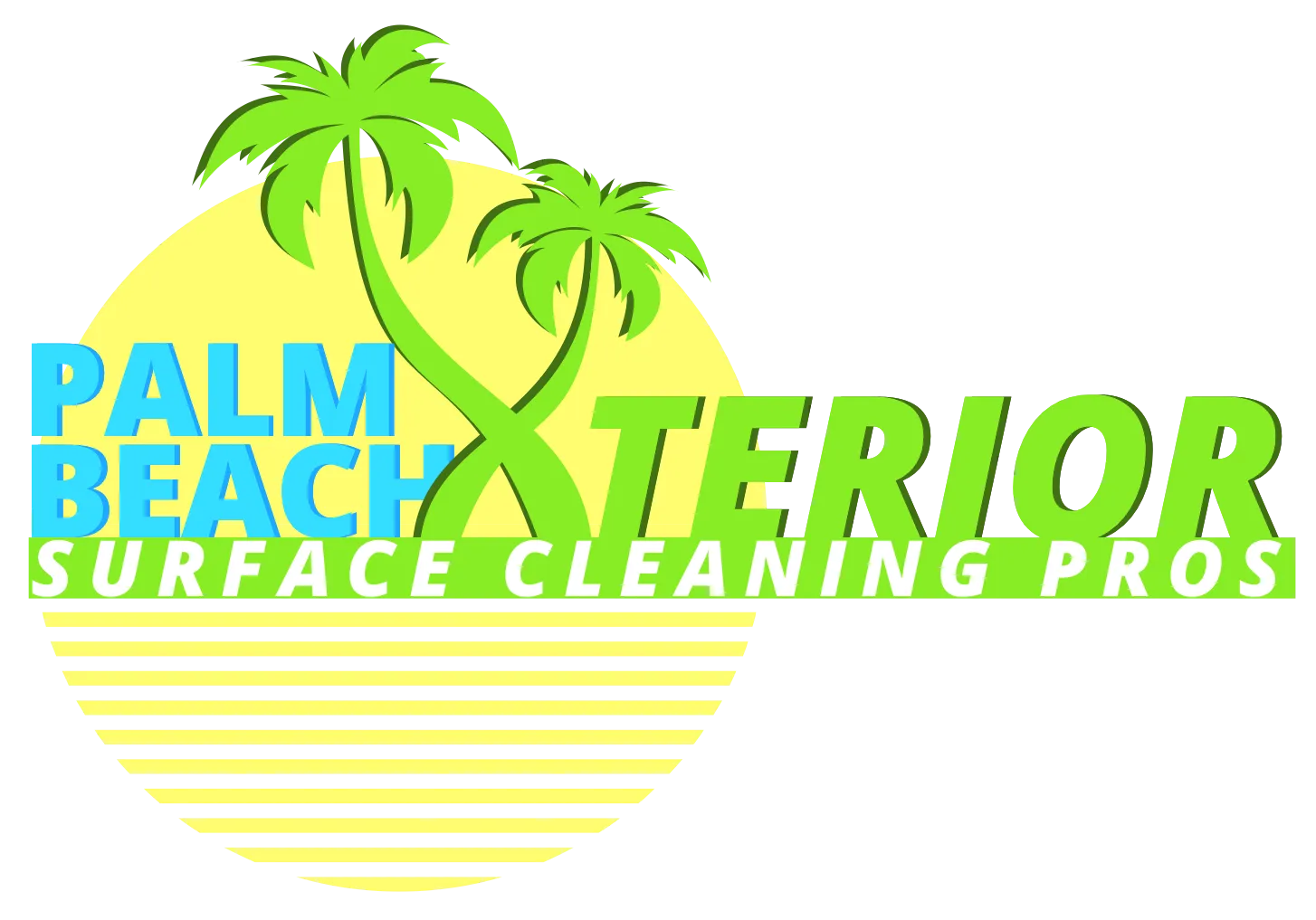 Palm Beach Xterior Logo The logo for palm beach exterior surface cleaning pros