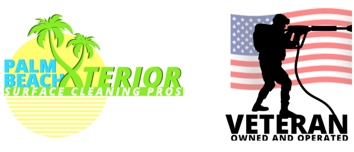 Palm Beach Xterior Logo The logo for palm beach exterior surface cleaning pros