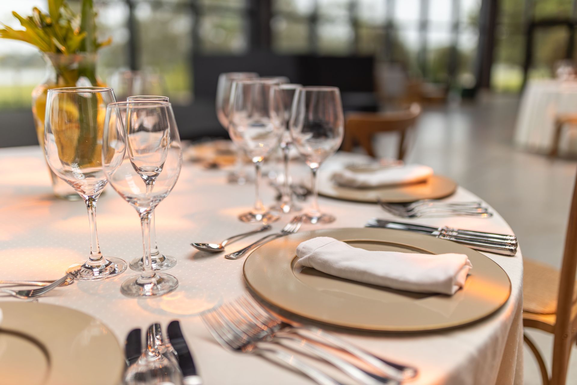 Elegant dinner table – fine dining and wine estates on the French Riviera