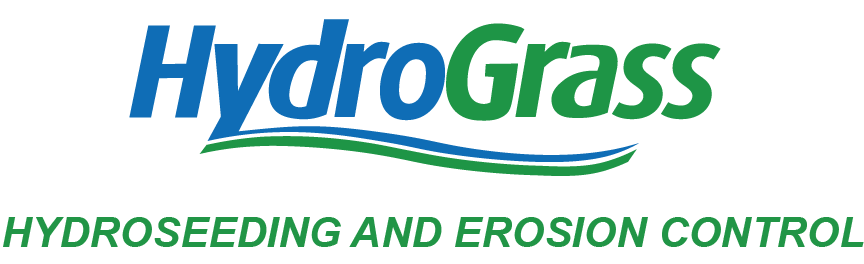 A logo for hydrograss hydroseeding and erosion control