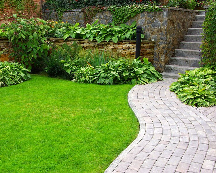 Garden with Stone Path — Waukegan, IL — Manuel Brick Paving & Landscaping Garden with Stone Path — Waukegan, IL — Manuel Brick Paving & Landscaping
