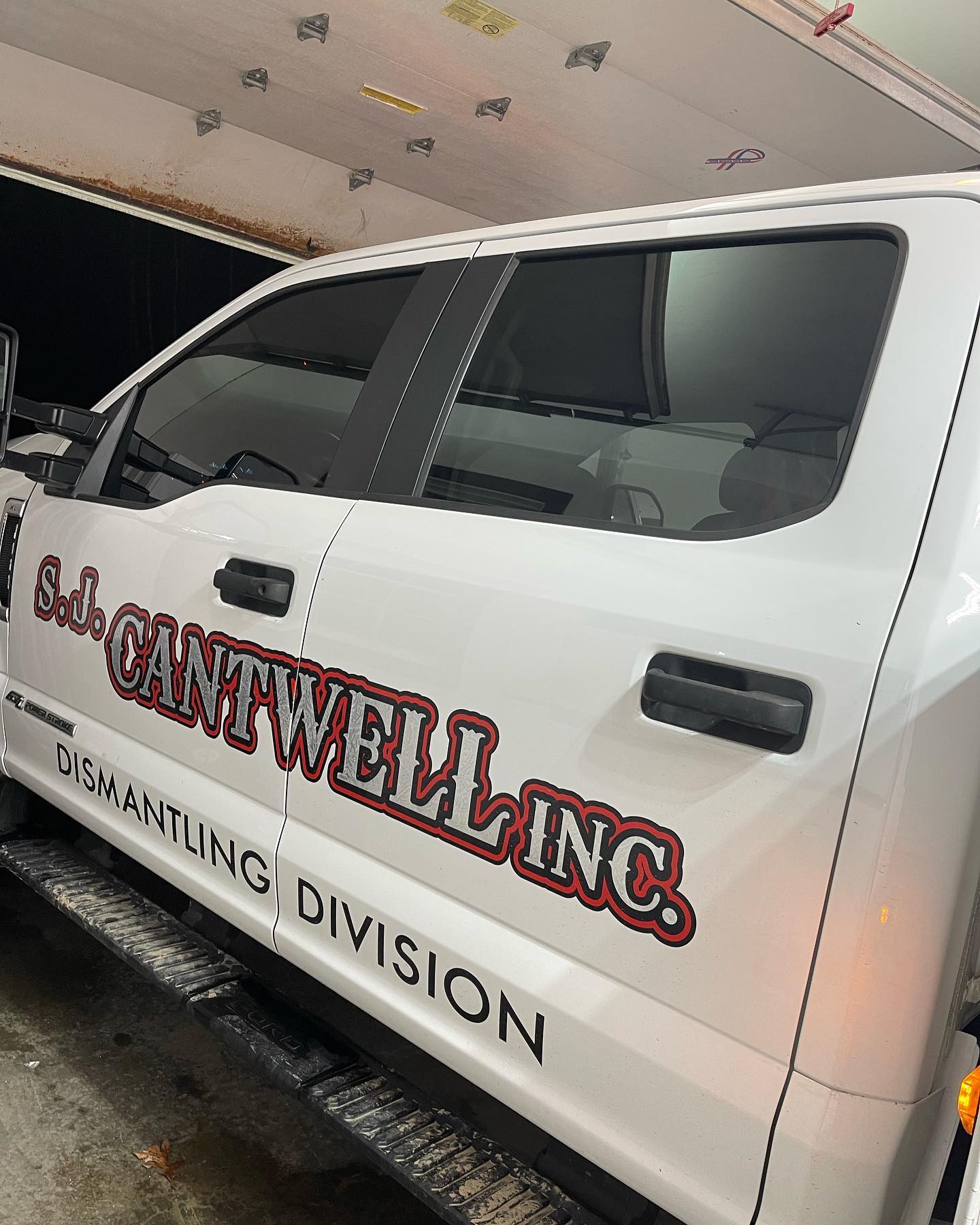 White truck with 