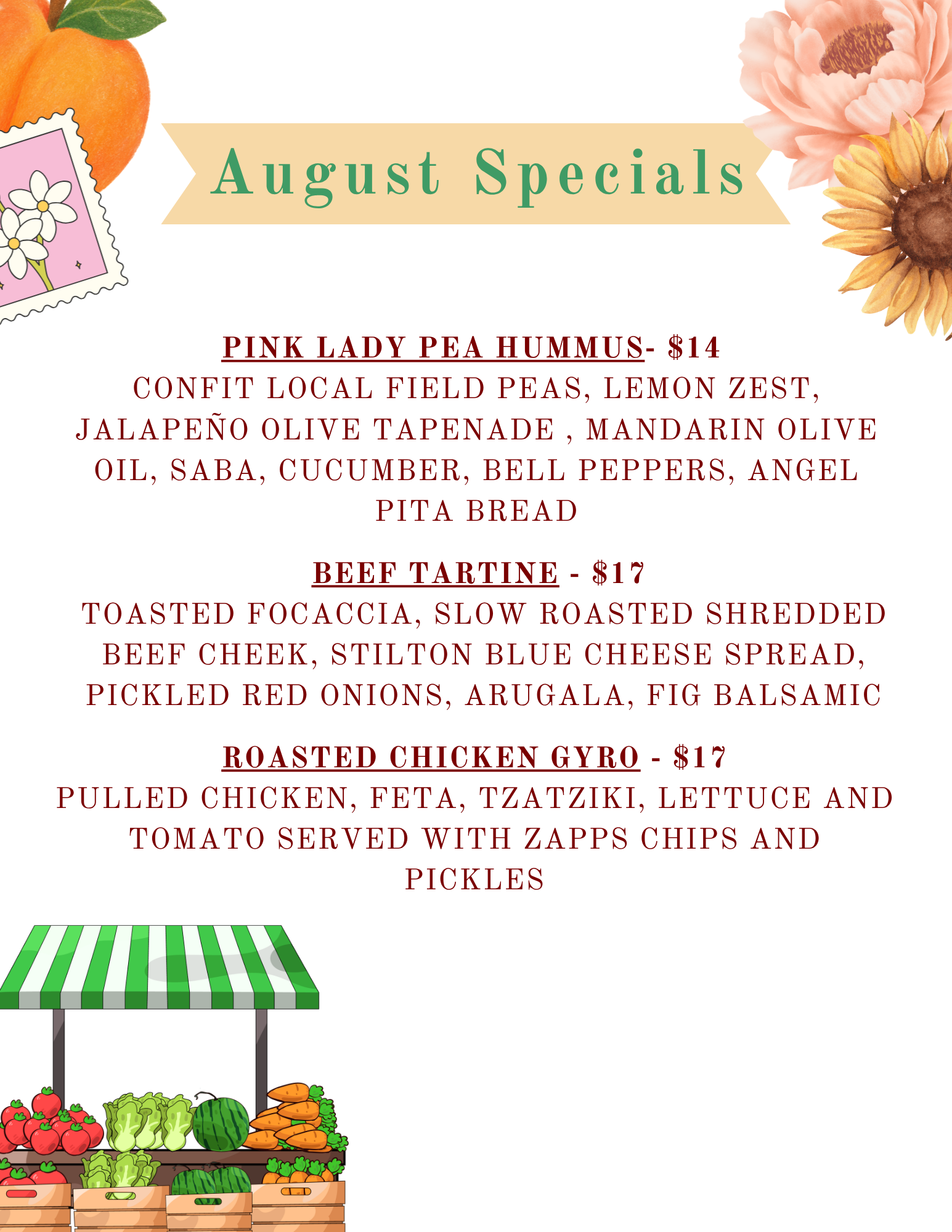 A menu titled 