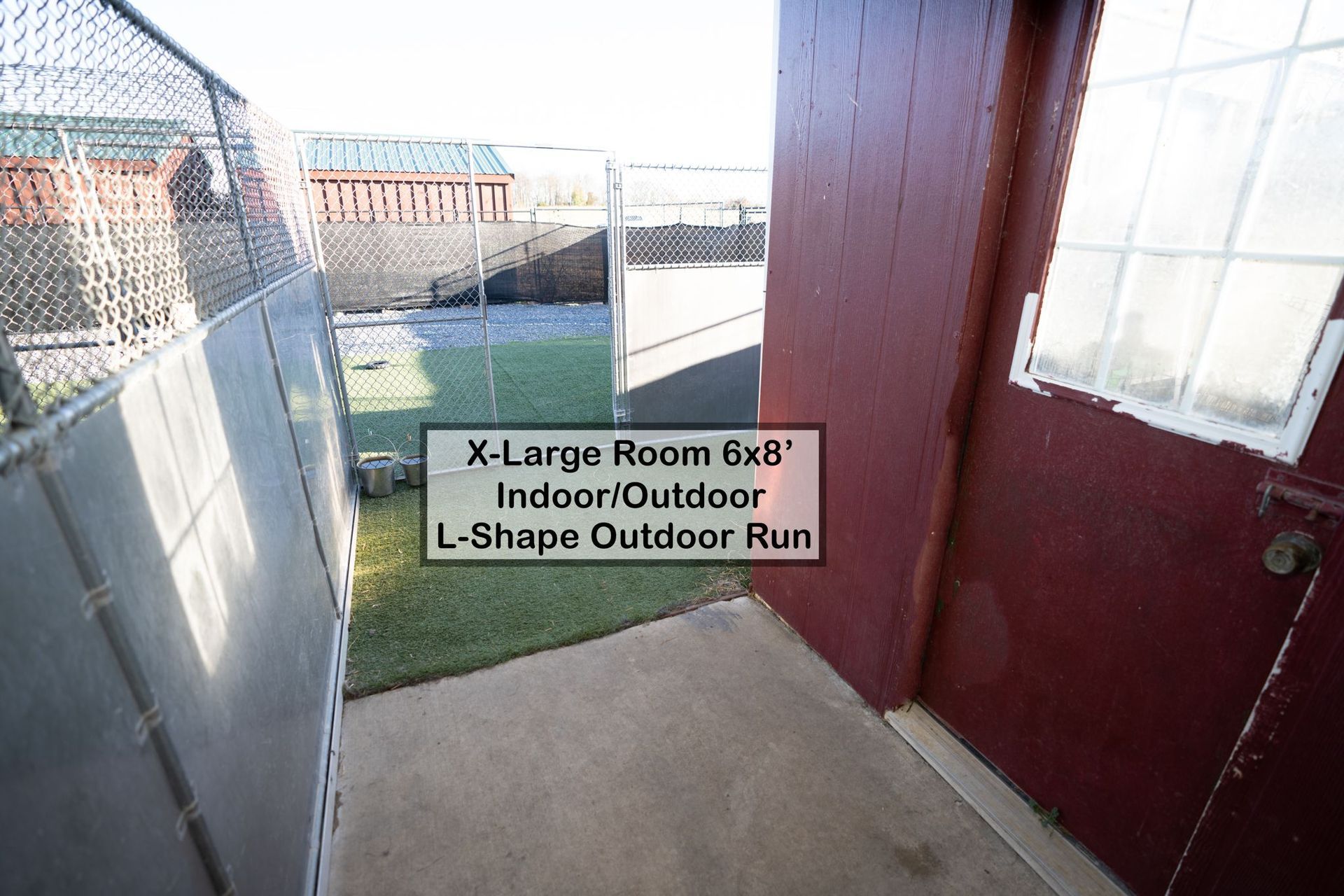 Special L Shape Run Kennel