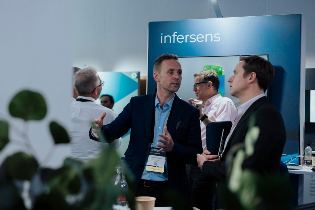 Founders at a real estate conference as part of the REACH UK Program - The top real estate technology accelerator in the UK.