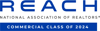 REACH Commercial 2024 Logo - PNG - White Background - Class of 2024 - #1 Real Estate Technology Accelerator