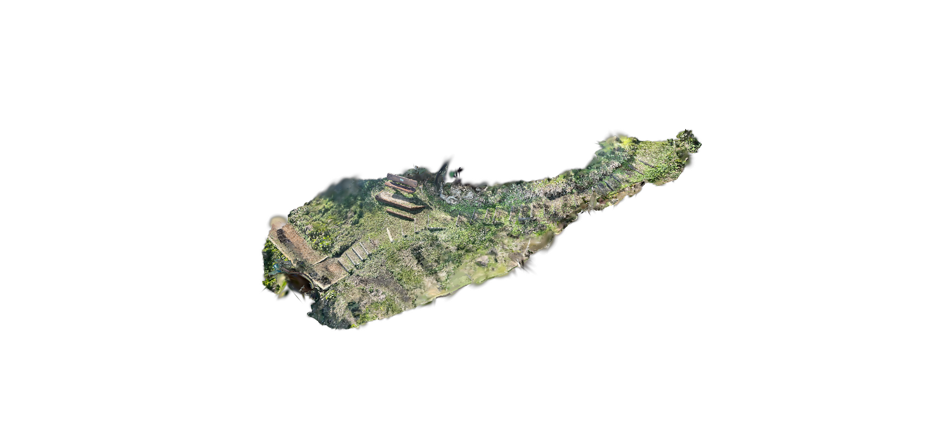 Aerial View of a Long, Narrow Green Island — Environment Restoration Solutions in Waterview Heights, NSW