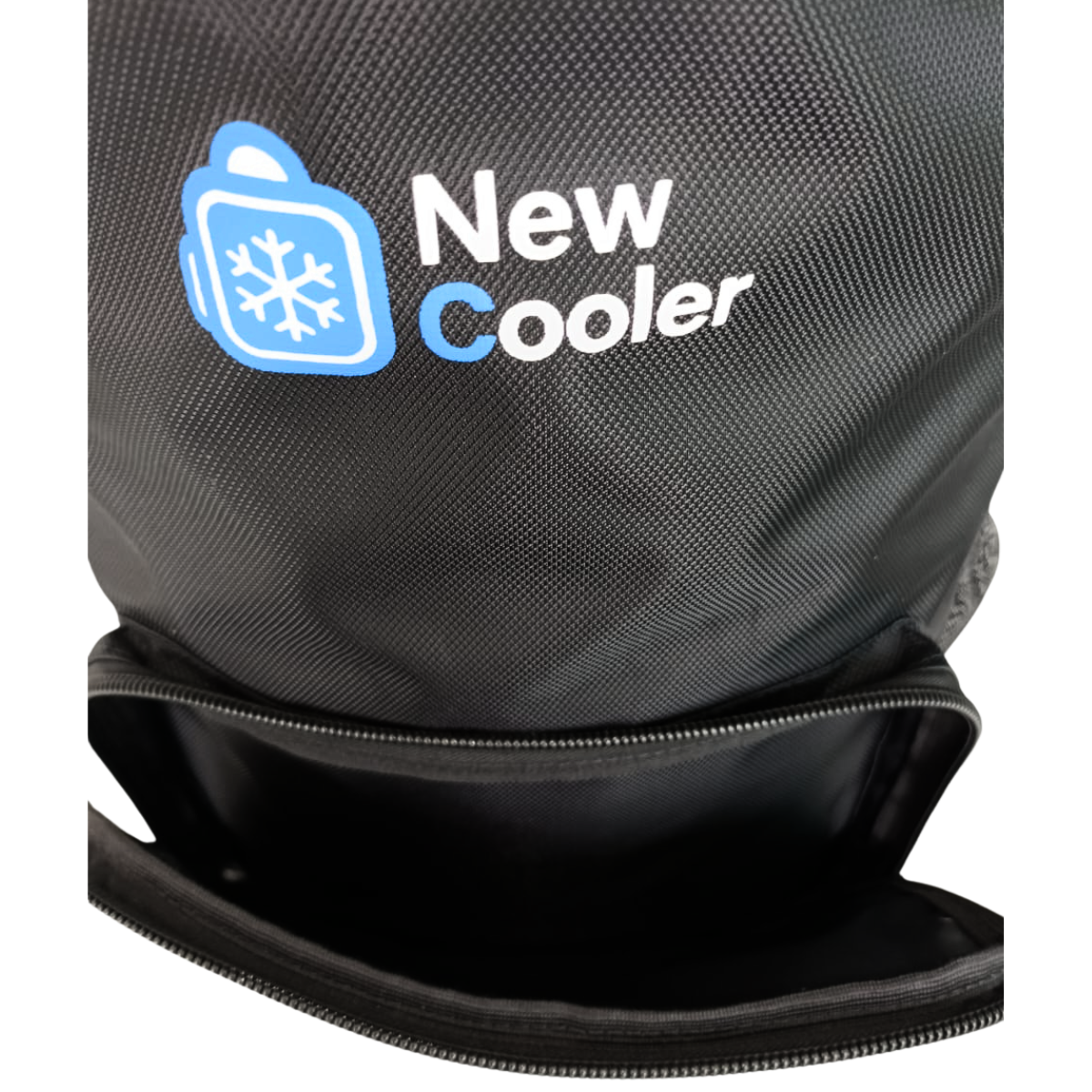 Bolsa térmica preta com logotipo