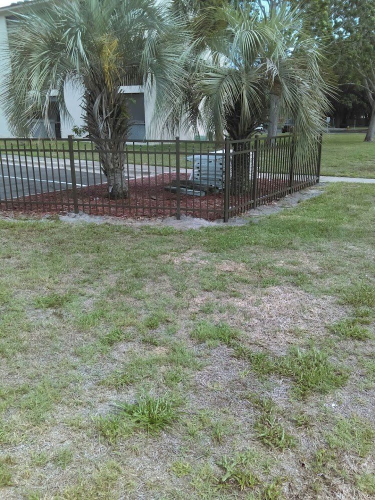 Black Aluminum fence