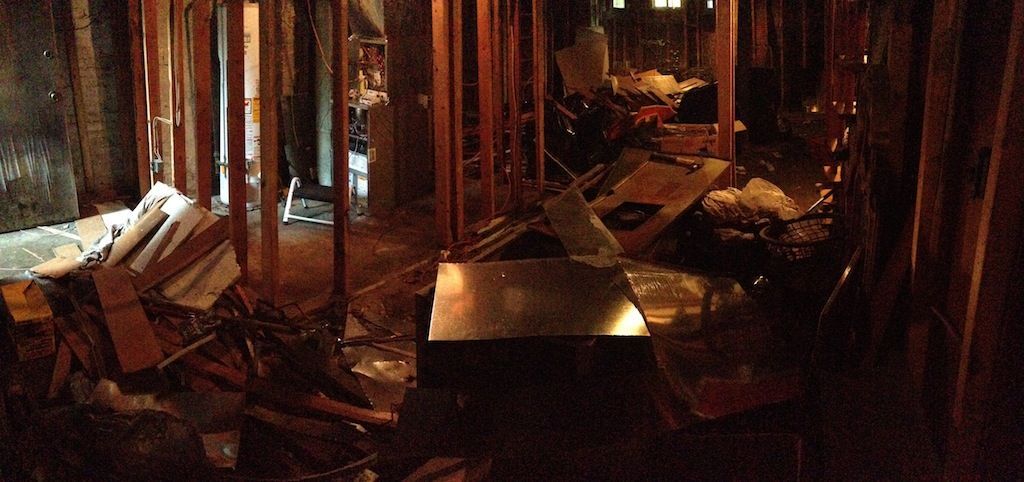 Basement Cleanout Before
