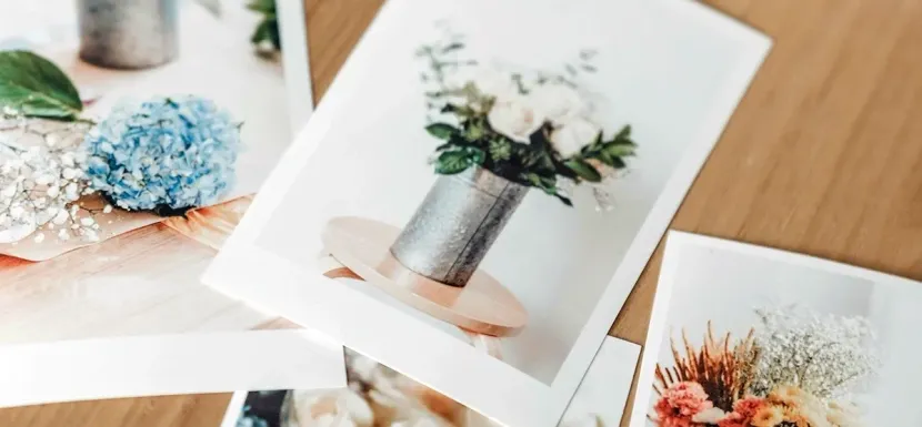 A photo holiday card of a family.
