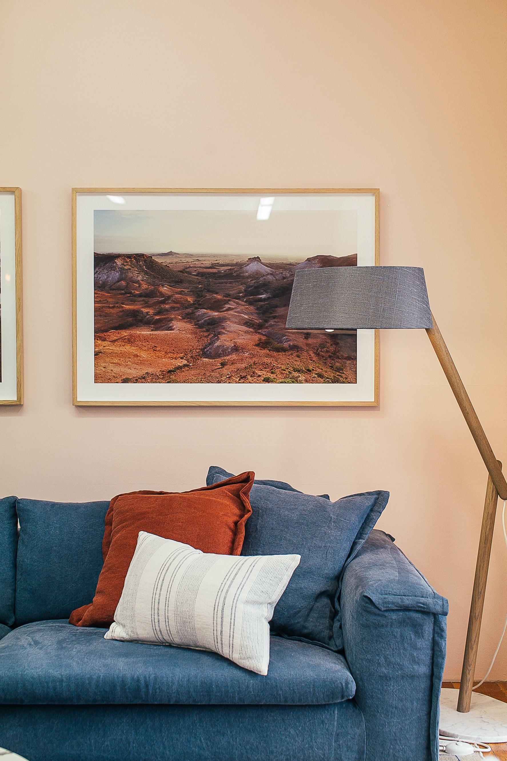 online photo printing Large photo print of family portrait framed on a wall