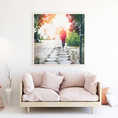Large Print on living room wall