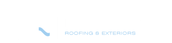Riverbend Roofing brand mark with stylized roof and wave
