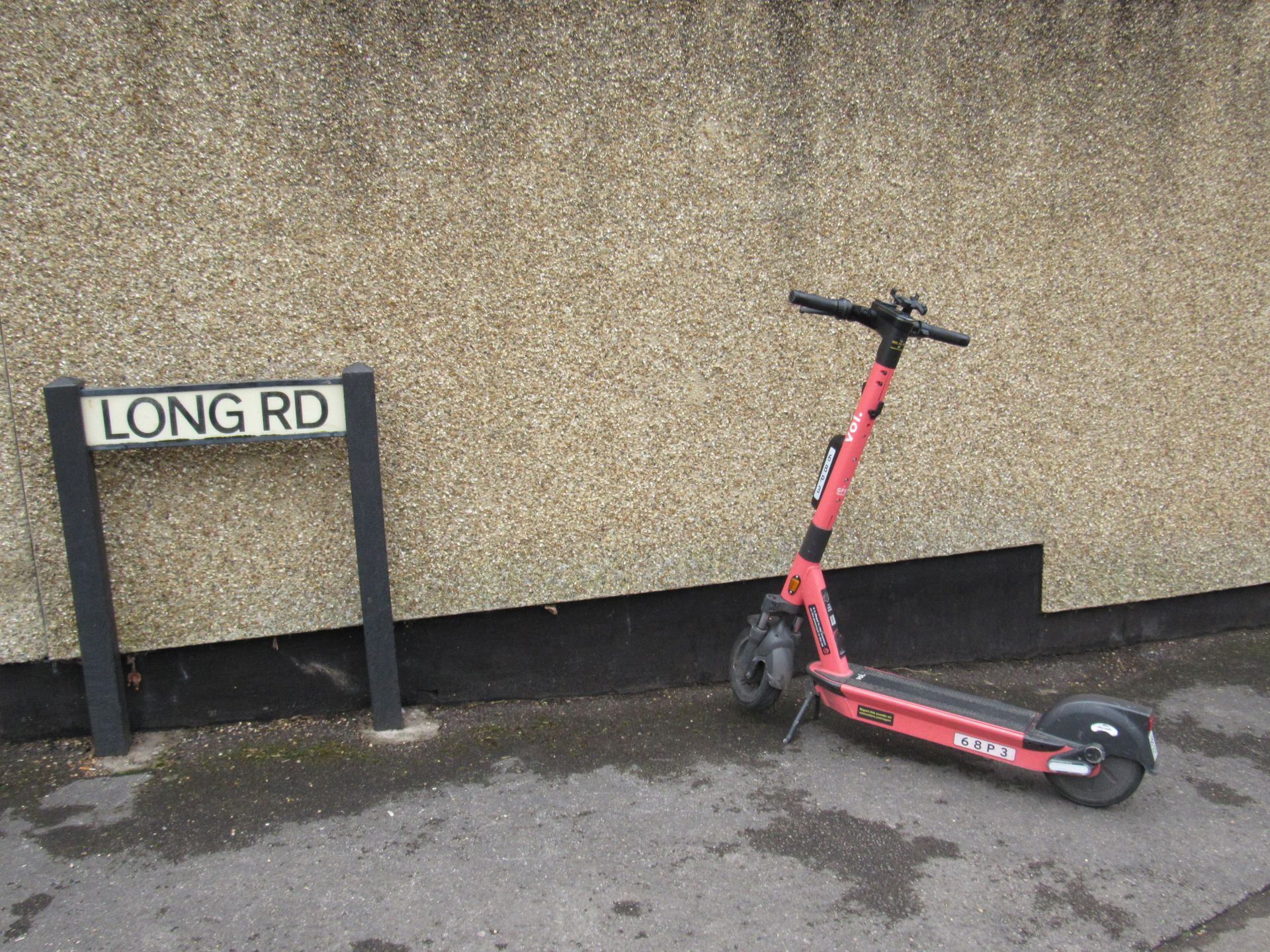 eScooter on Long Road, Downend