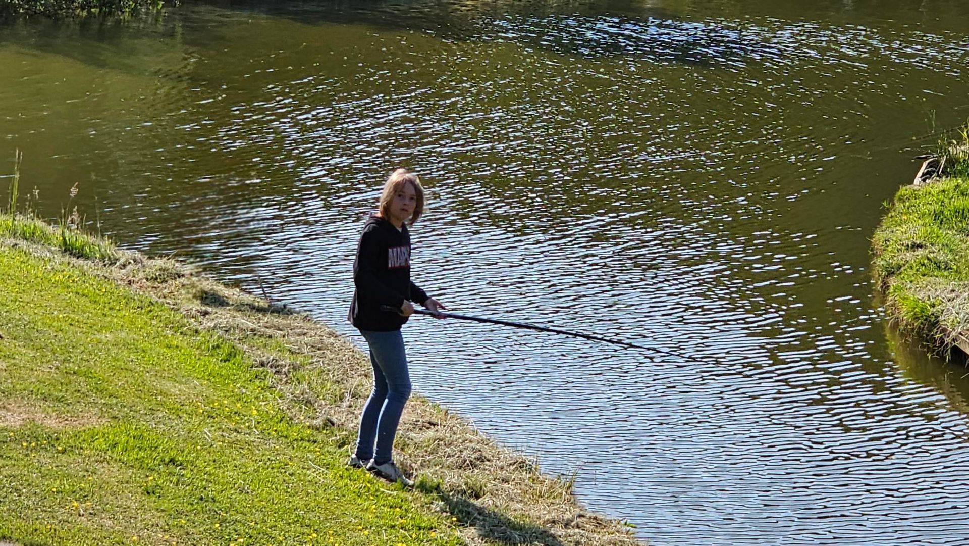 vakantiehuisje aan visvijver