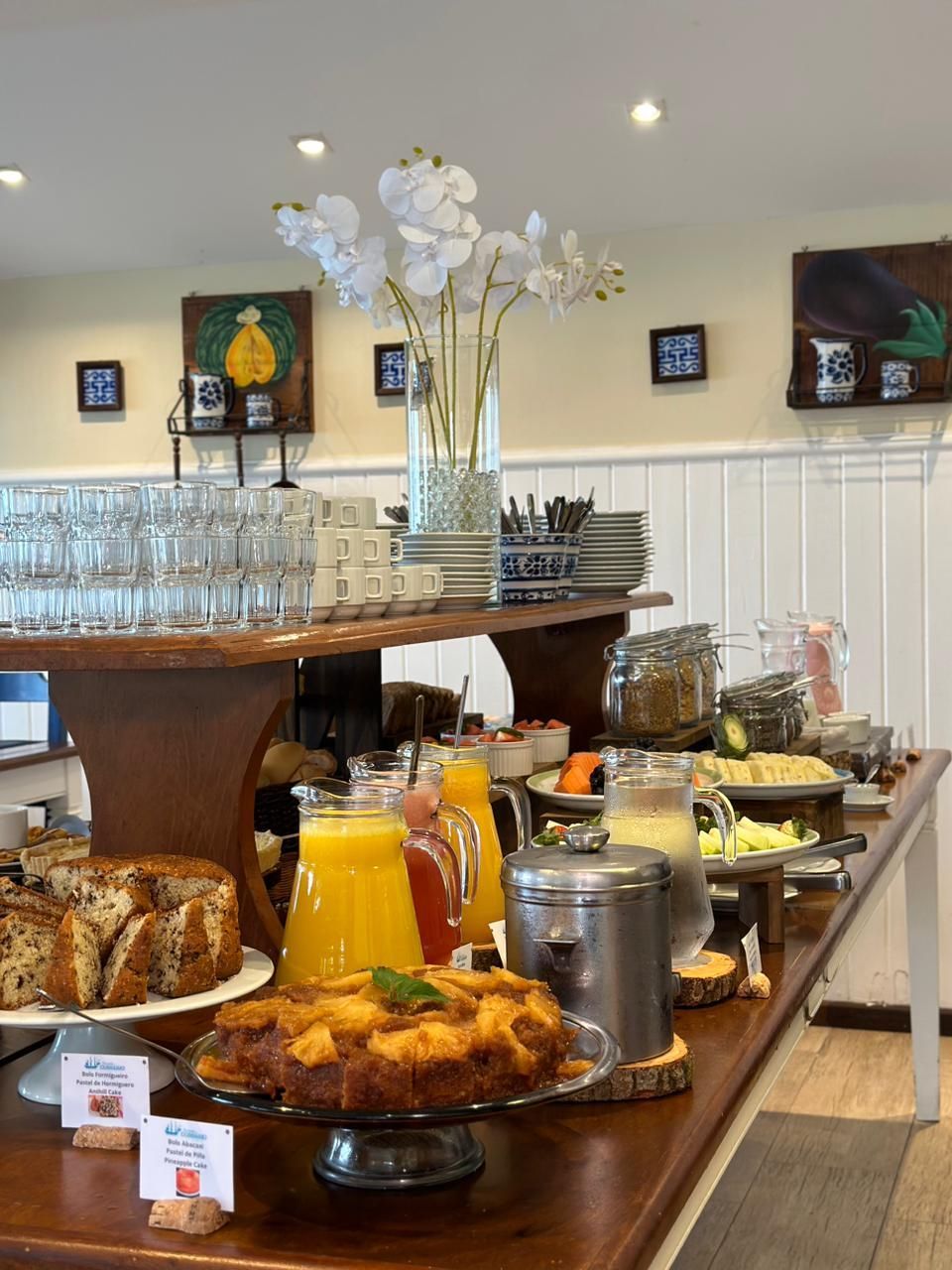 Café da manhã da Pousada Corsário Búzios