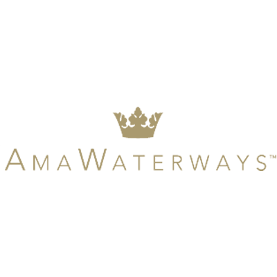 The amawaterways logo has a crown on it.